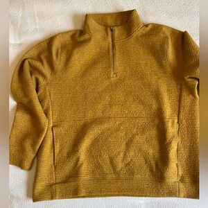 Men's Mustard 3/4 Zip Sweater